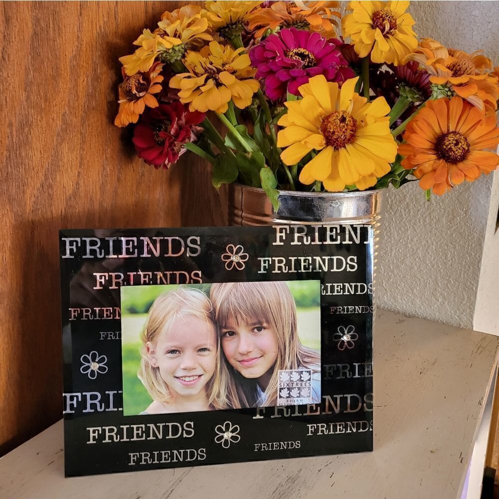 NWOT Glass Friends frame: Stocking stuffer: Holiday gift